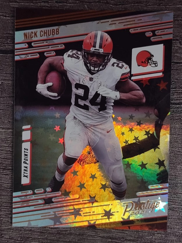 2021 Prestige Xtra Points Astral #123 Nick Chubb