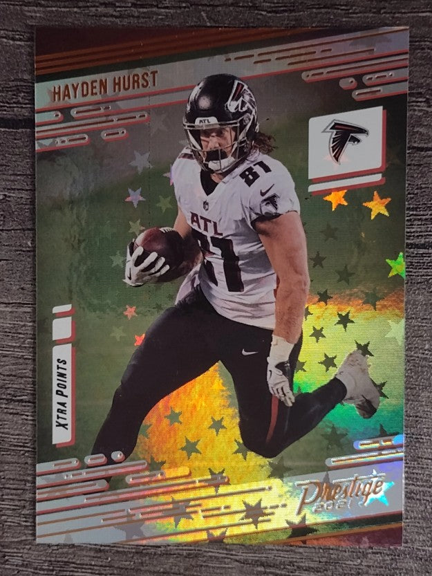 2021 Prestige Xtra Points Astral #34 Hayden Hurst