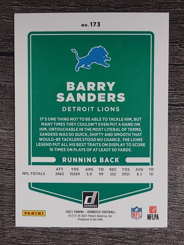 2021 Donruss #173A Barry Sanders