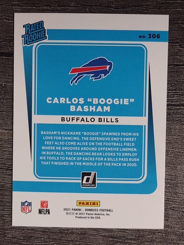 2021 Donruss #306 Carlos Boogie Basham RR RC