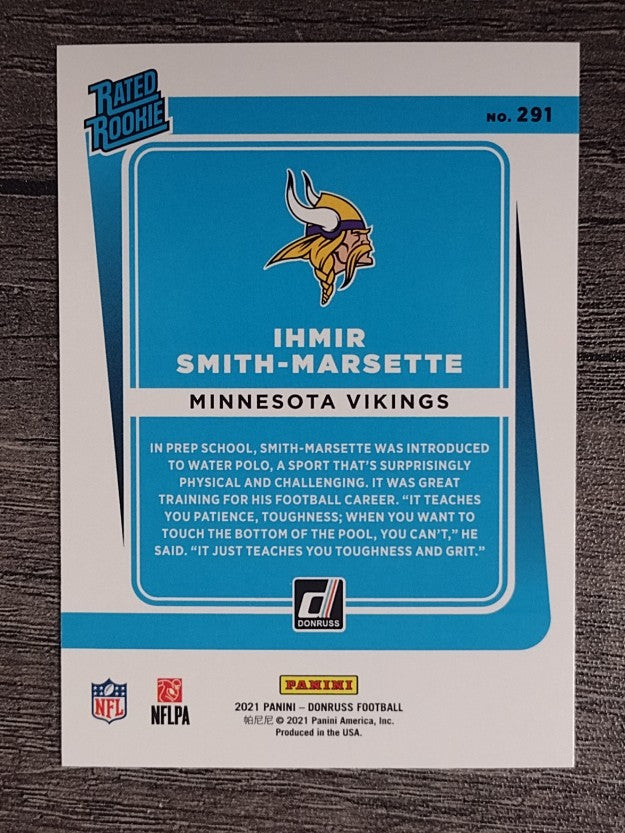 2021 Donruss #291 Ihmir Smith-Marsette RR RC