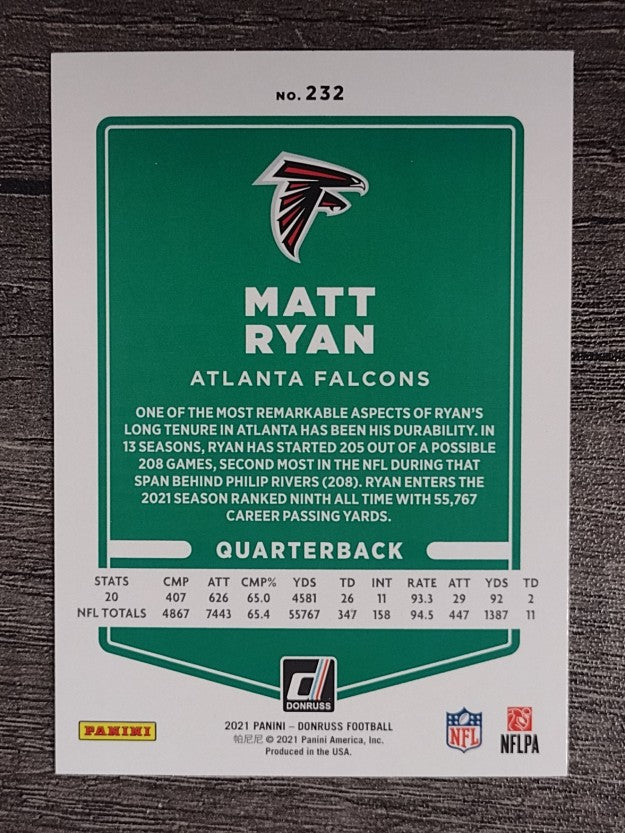 2021 Donruss #232 Matt Ryan