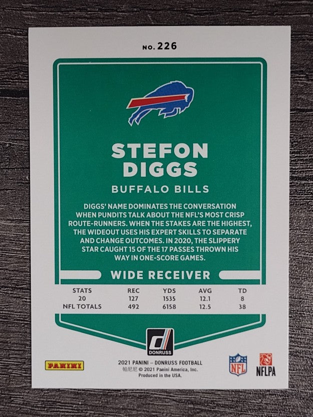 2021 Donruss #226 Stefon Diggs