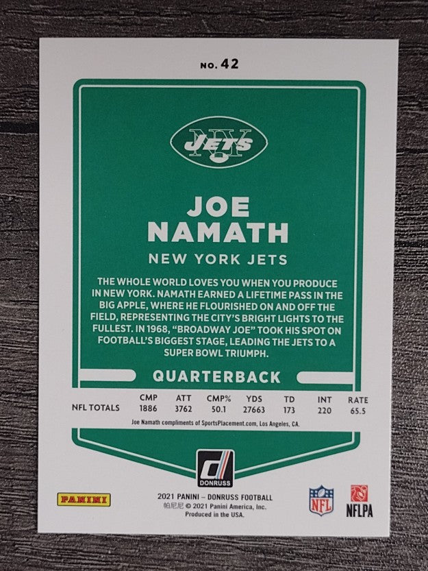 2021 Donruss #42A Joe Namath