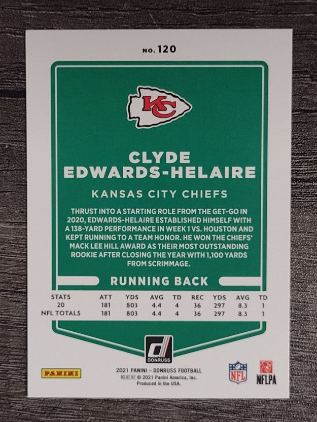 2021 Donruss #120 Clyde Edwards-Helaire