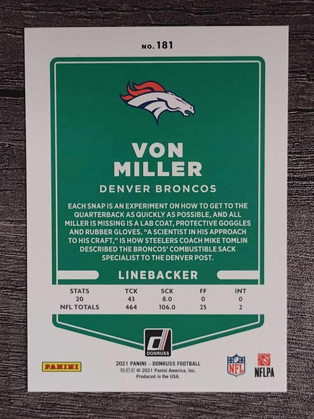 2021 Donruss #181B Von Miller VAR