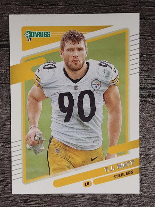 2021 Donruss #22B T.J. Watt VAR (NM)