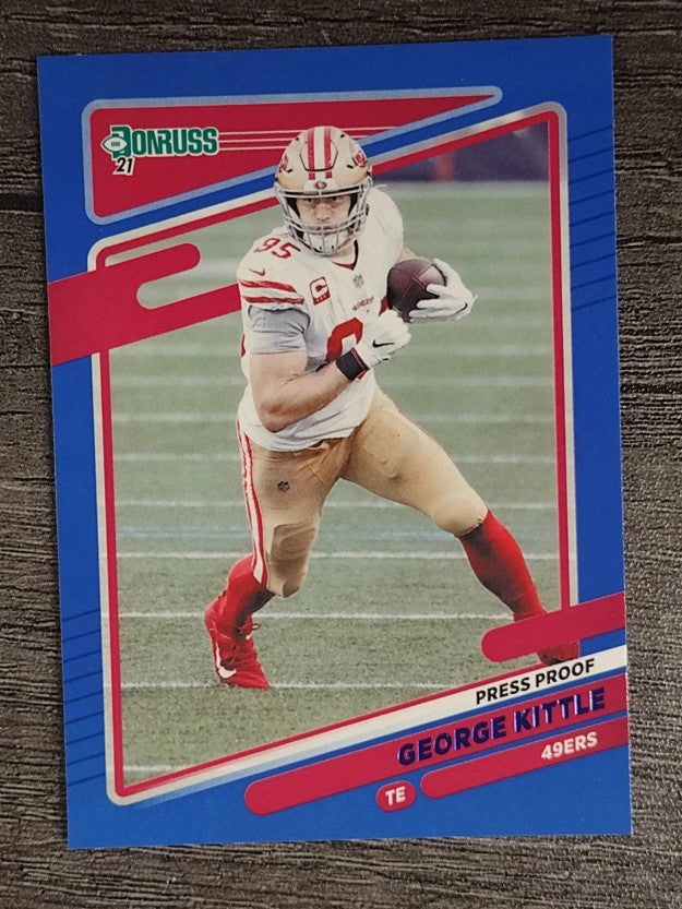 2021 Donruss Press Proof Blue #54A George Kittle