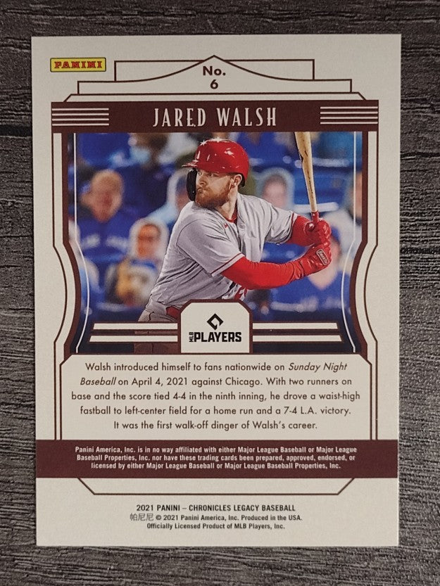 2021 Panini Legacy #6 Jared Walsh