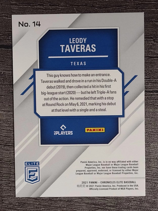 2021 Elite #14 Leody Taveras RC