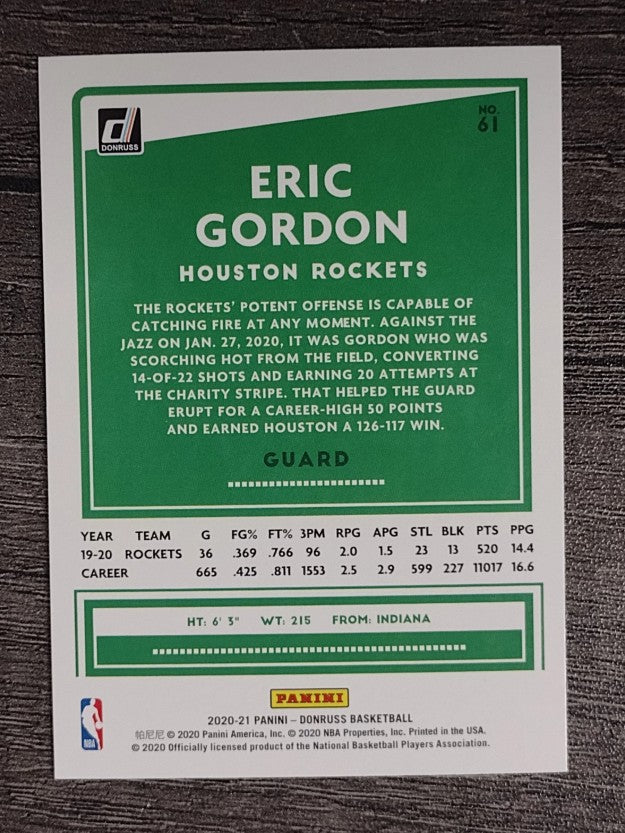 2020-21 Donruss #61 Eric Gordon