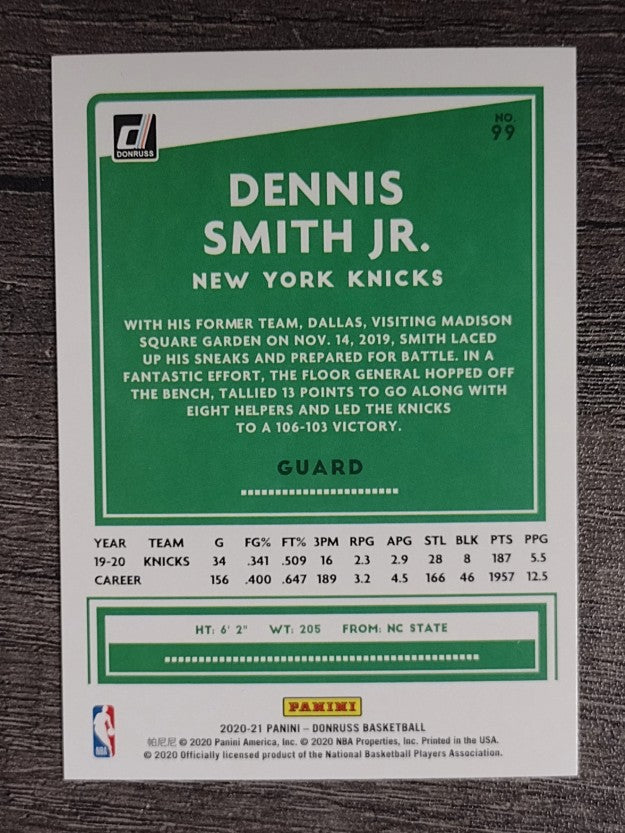 2020-21 Donruss #99 Dennis Smith Jr.