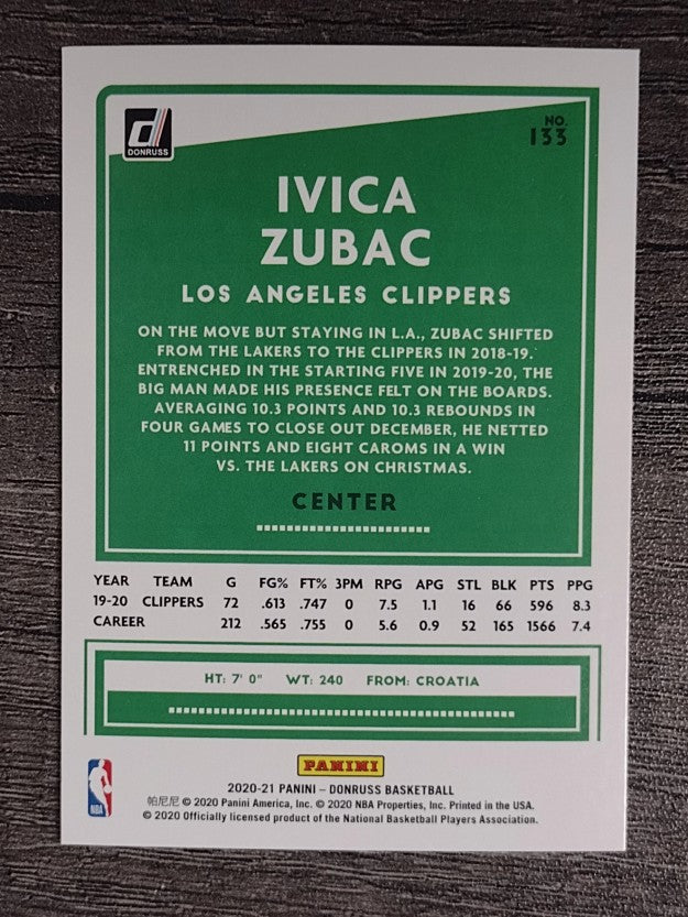 2020-21 Donruss #133 Ivica Zubac