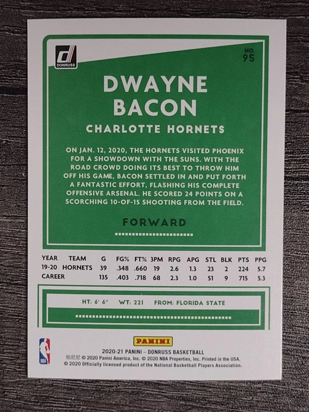 2020-21 Donruss #95 Dwayne Bacon
