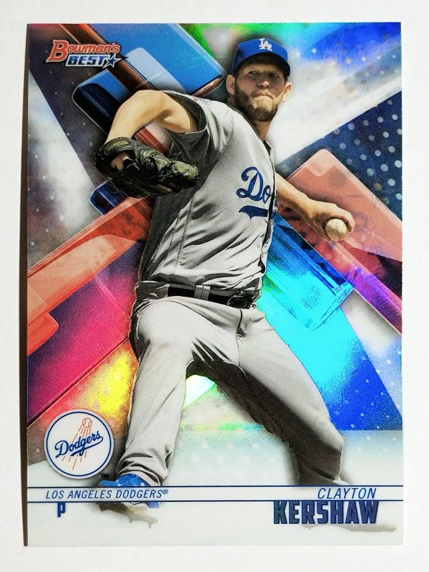 2018 Bowman's Best Refractors #59 Clayton Kershaw