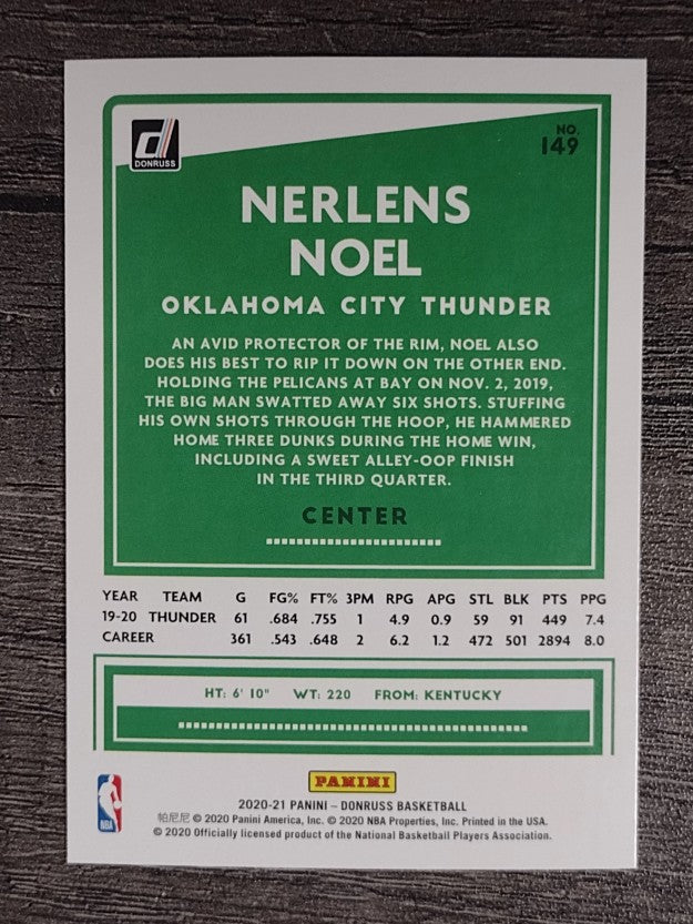 2020-21 Donruss #149 Nerlens Noel