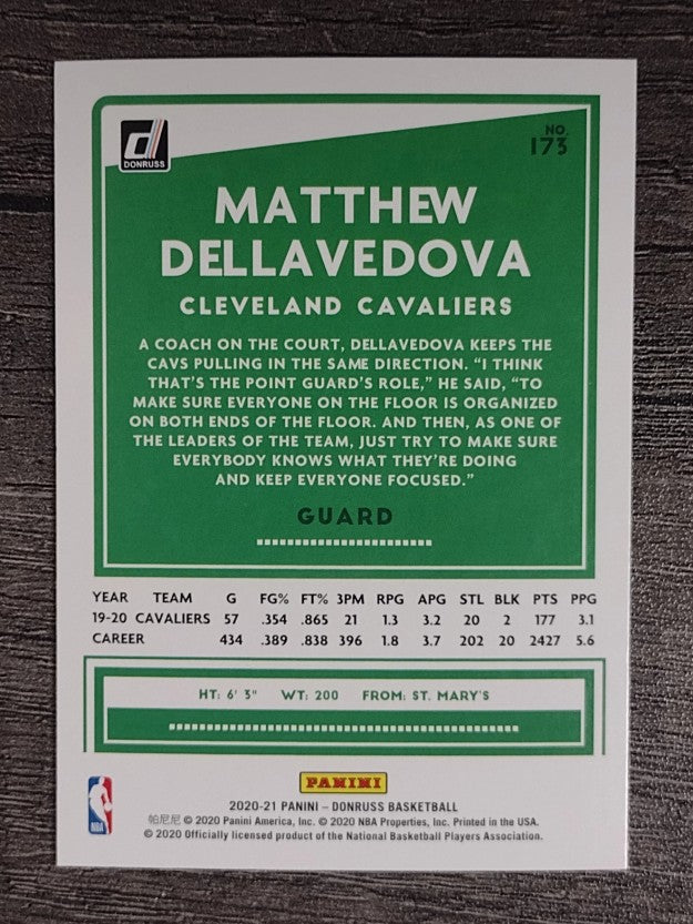 2020-21 Donruss #173 Matthew Dellavedova
