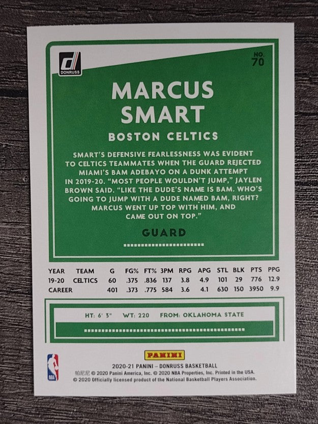 2020-21 Donruss #70 Marcus Smart