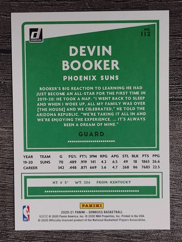 2020-21 Donruss #112 Devin Booker