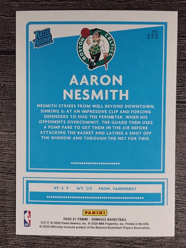 2020-21 Donruss #232 Aaron Nesmith RR RC
