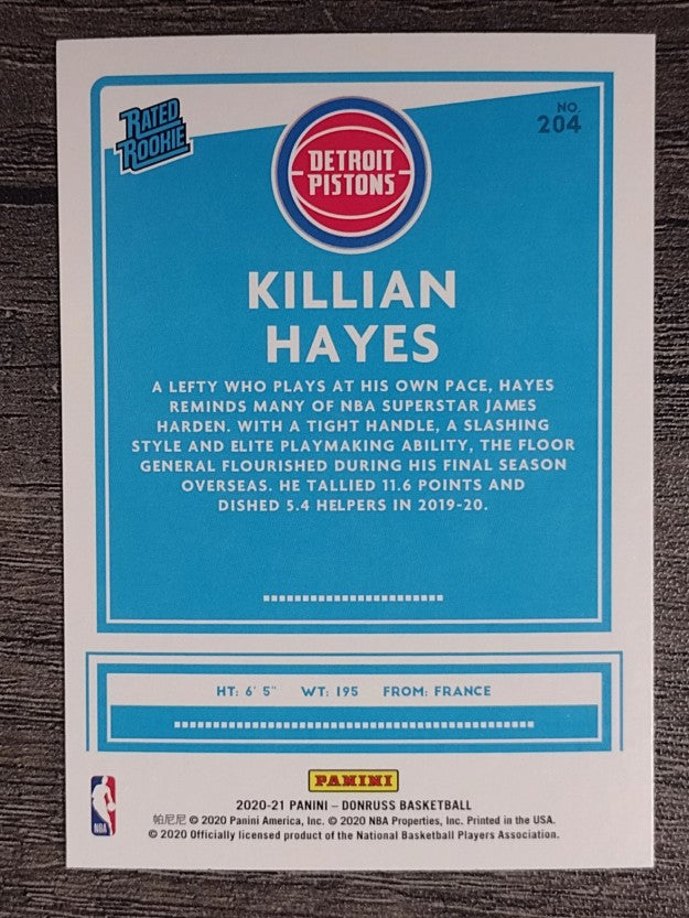 2020-21 Donruss #204 Killian Hayes RR RC