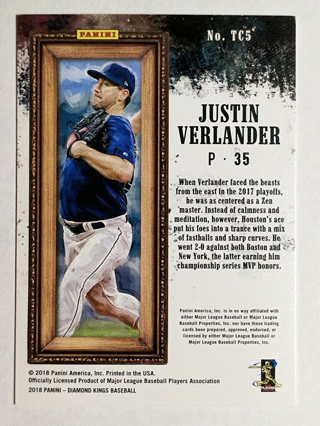 2018 Diamond Kings Trophy Club #5 Justin Verlander