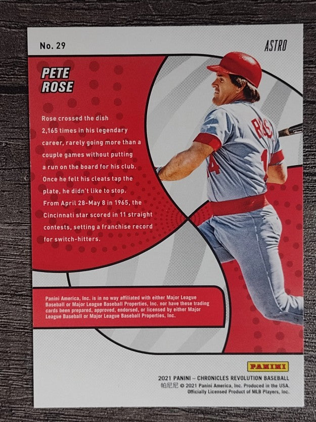 2021 Panini Revolution Astro #29 Pete Rose