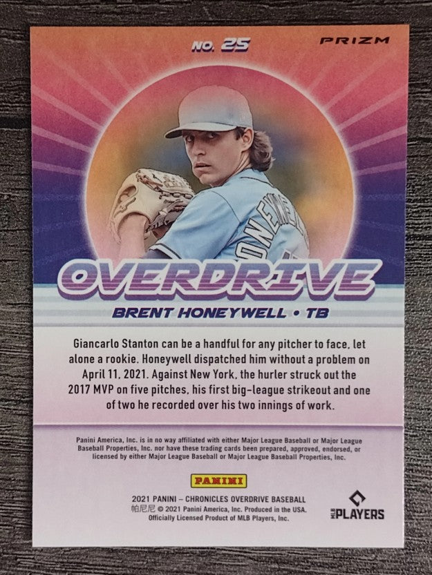 2021 Panini Overdrive Pink Pulsar #25 Brent Honeywell