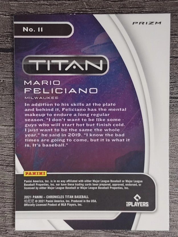 2021 Panini Titan Pink Pulsar #11 Mario Feliciano