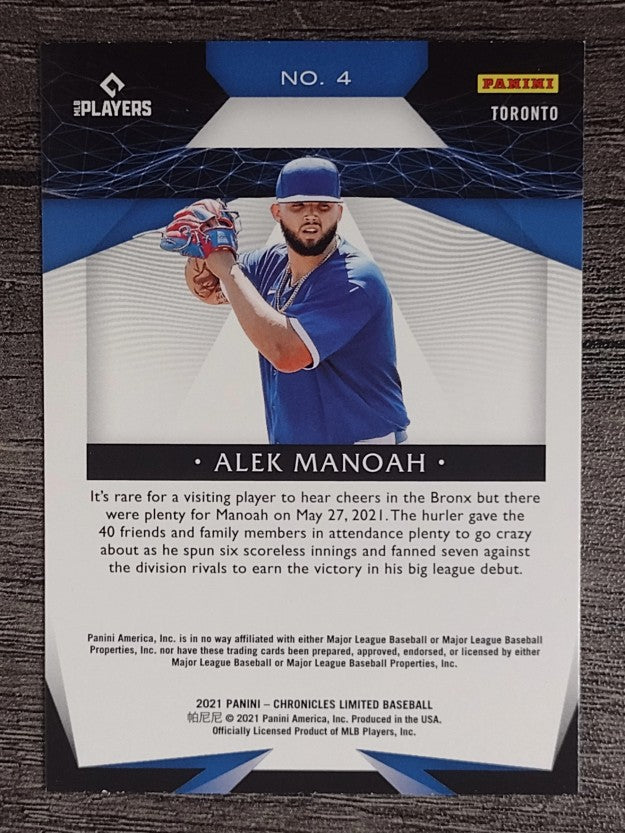 2021 Limited #4 Alek Manoah RC
