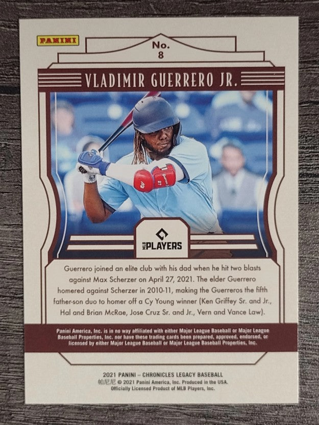 2021 Panini Legacy #8 Vladimir Guerrero Jr.