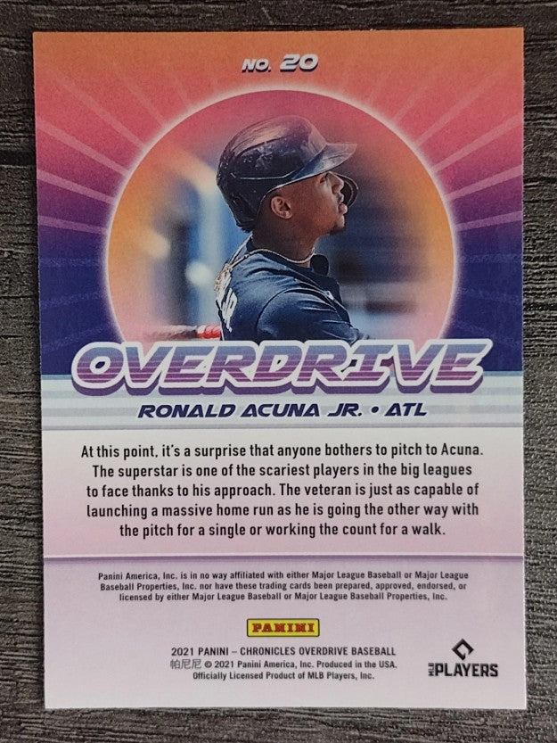 2021 Panini Overdrive #20 Ronald Acuna Jr.