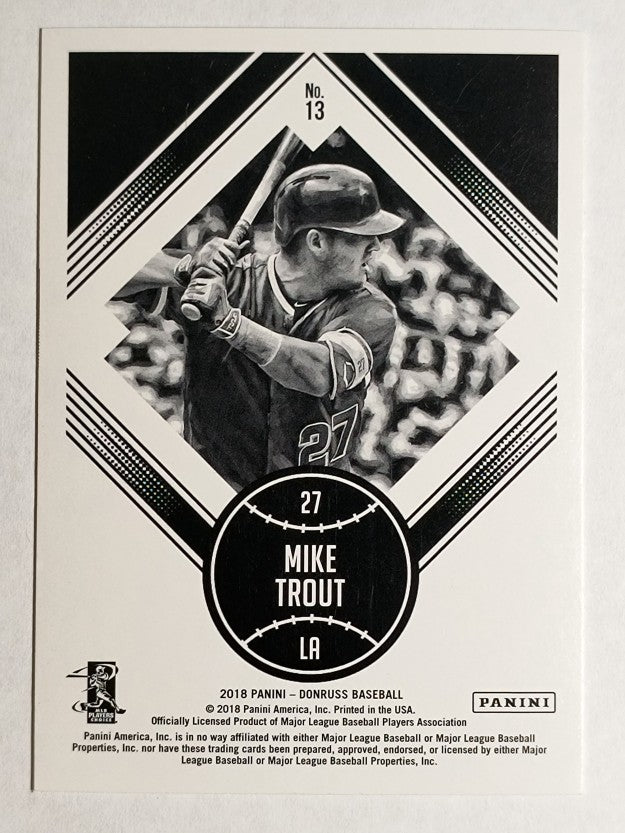 2018 Donruss #13 Mike Trout DK