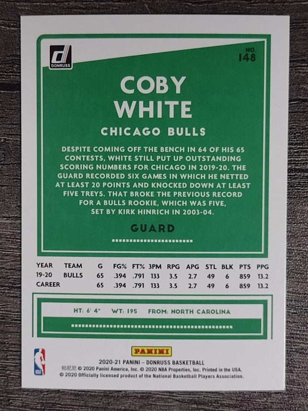 2020-21 Donruss #148 Coby White
