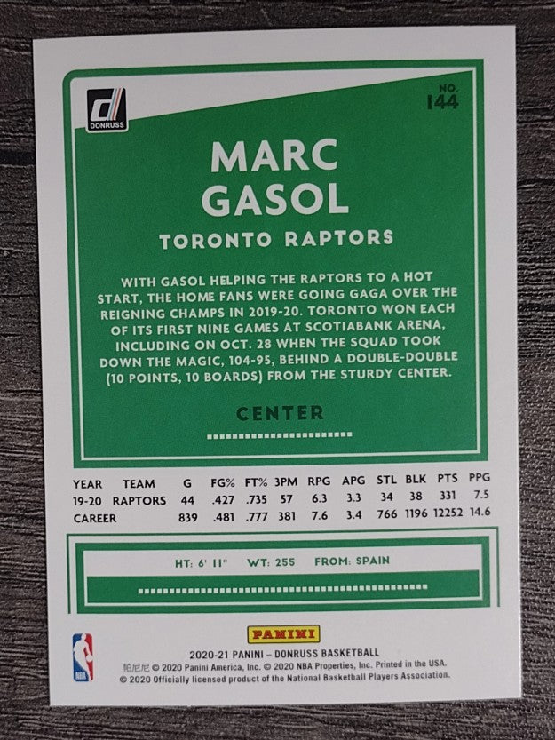 2020-21 Donruss #144 Marc Gasol