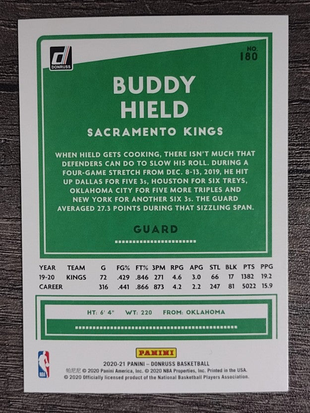 2020-21 Donruss #180 Buddy Hield
