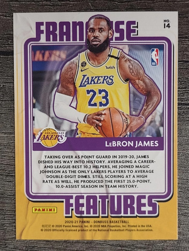 2020-21 Donruss Franchise Features #14 LeBron James