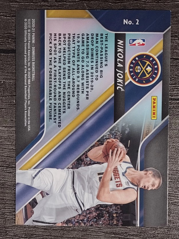 2020-21 Donruss Fantasy Stars #2 Nikola Jokic