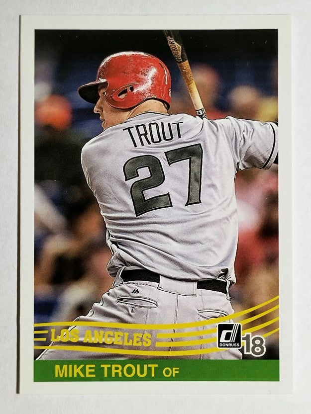 2018 Donruss Variations #242 Mike Trout RETRO
