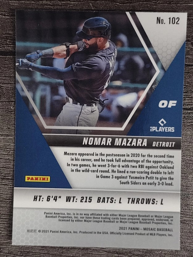 2021 Panini Mosaic #102 Nomar Mazara