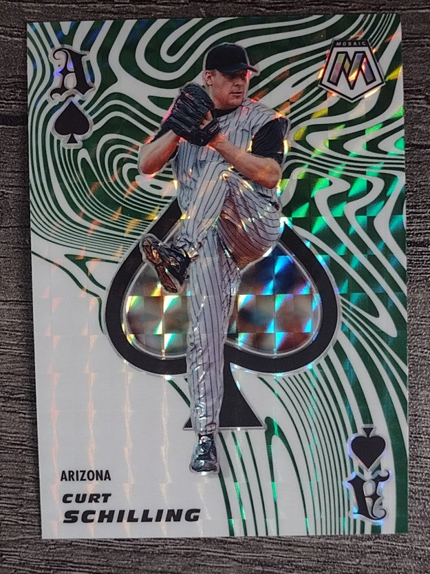 2021 Panini Mosaic Aces Mosaic Green #10 Curt Schilling