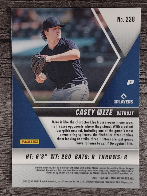 2021 Panini Mosaic #228 Casey Mize RC