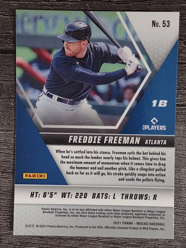 2021 Panini Mosaic #53 Freddie Freeman