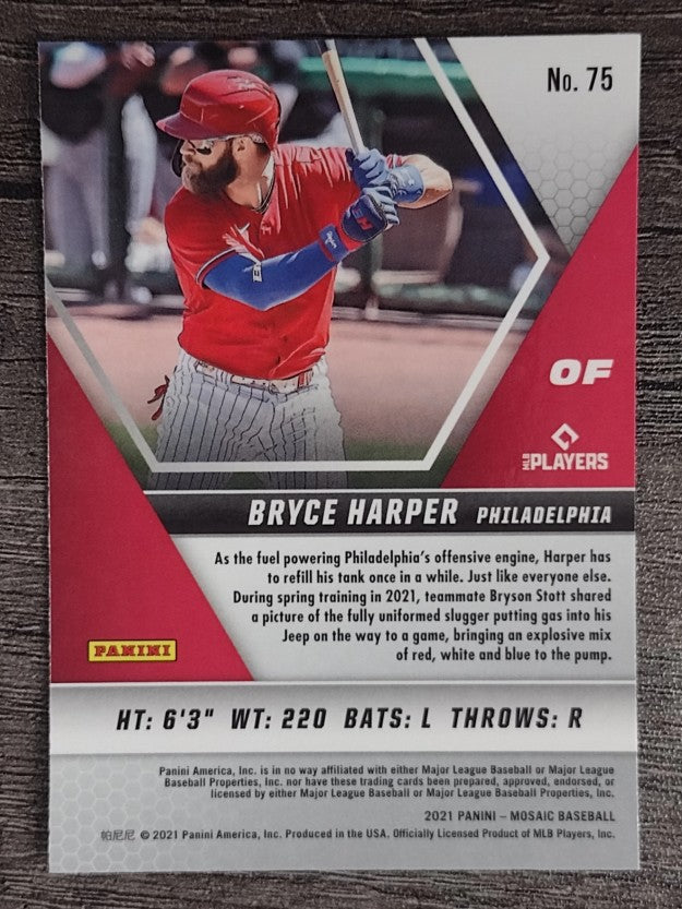 2021 Panini Mosaic #75 Bryce Harper