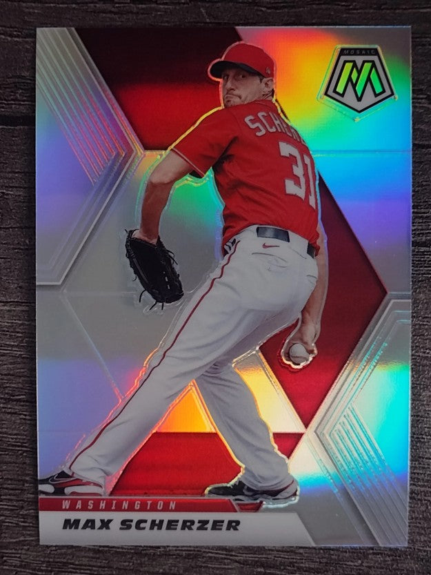 2021 Panini Mosaic Silver Prizm #126 Max Scherzer