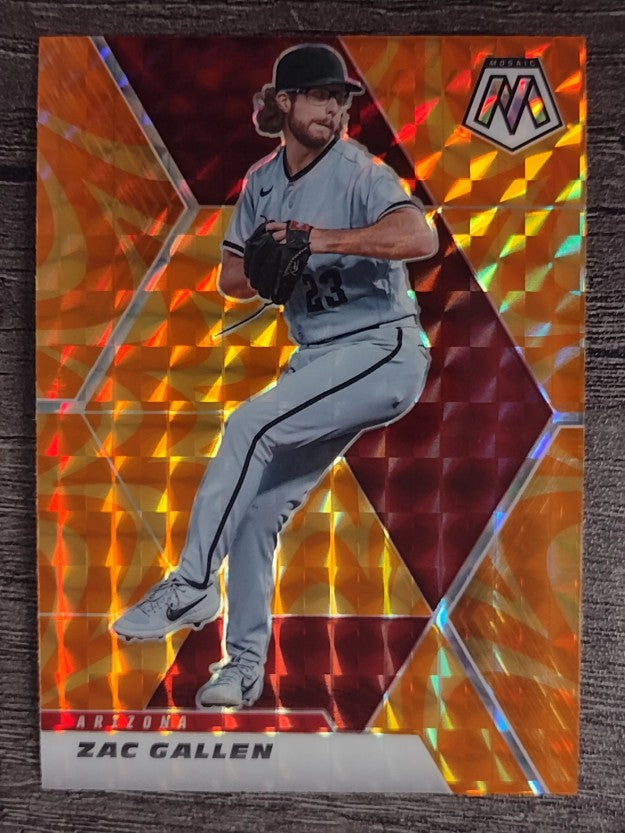 2021 Panini Mosaic Mosaic Reactive Orange #18 Zac Gallen