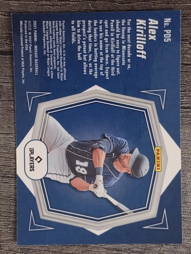 2021 Panini Mosaic Debuts #5 Alex Kirilloff