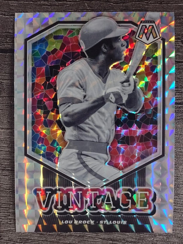 2021 Panini Mosaic Vintage Mosaic #8 Lou Brock