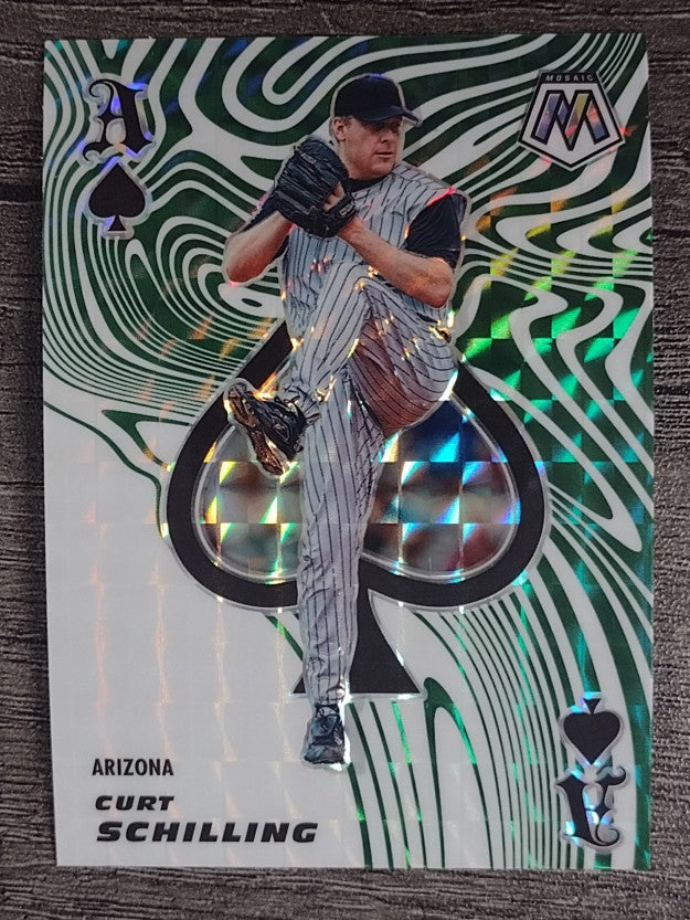 2021 Panini Mosaic Aces Mosaic Green #10 Curt Schilling