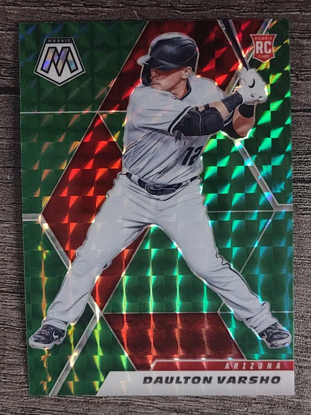 2021 Panini Mosaic Mosaic Green #238 Daulton Varsho